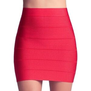 EVENTS Red mini bandage skirt Sz S